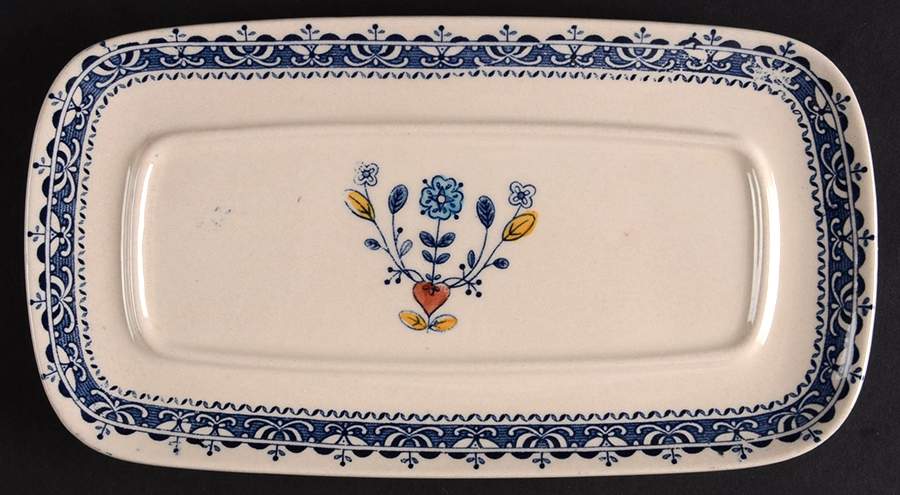 Hearts & Flowers Smooth 1/4 Lb Butter No Lid by Johnson Brothers-1