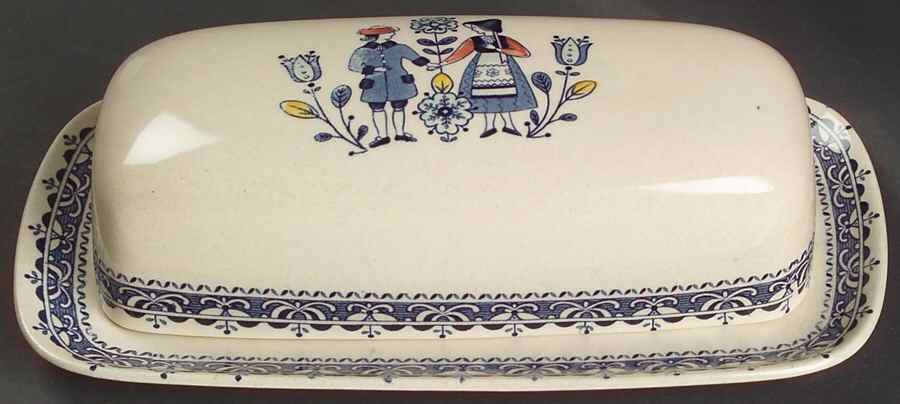 Hearts & Flowers Smooth 1/4 Lb Covered Butter by Johnson Brothers-1