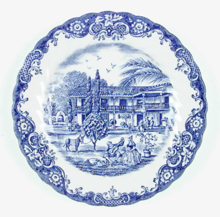 Heritage Hall Blue Bread & Butter Plate by Johnson Brothers-1