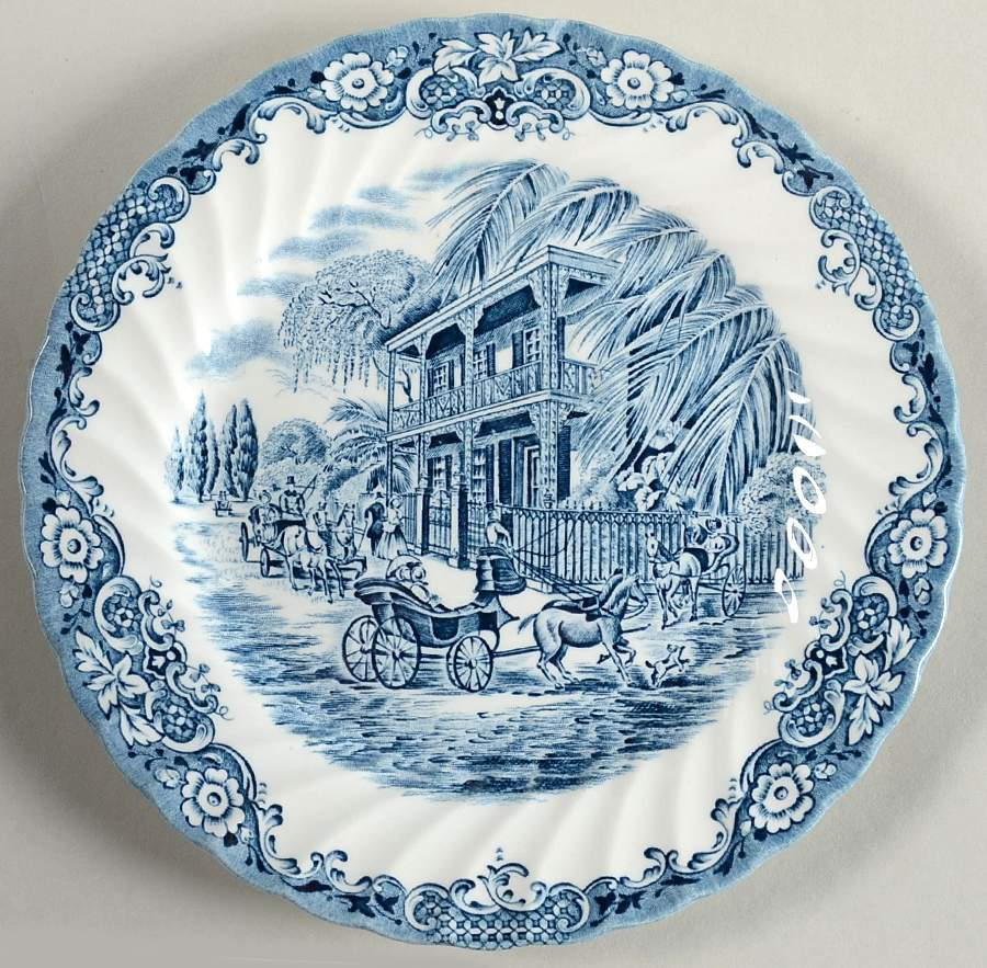 Heritage Hall Blue Salad Plate by Johnson Brothers-1