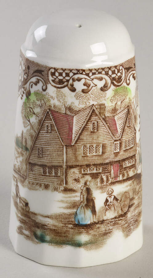 Heritage Hall Brown Multicolor Salt Shaker by Johnson Brothers-1