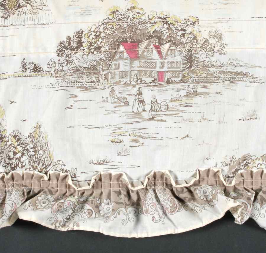 Heritage Hall Brown Multicolor 85" X 10" Curtain Valance by Johnson Brothers-1