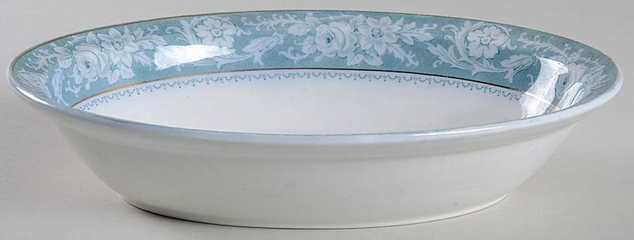Henley Blue 9" Oval Vegetable Bowl by Johnson Brothers-1