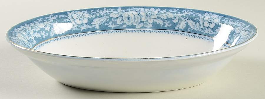 Henley Blue 10" Oval Vegetable Bowl by Johnson Brothers-1