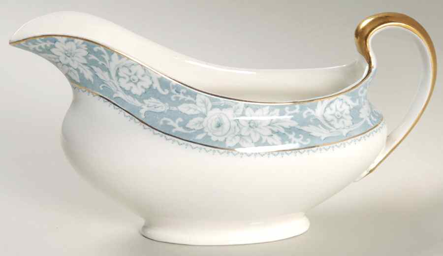 Henley Blue Gravy Boat by Johnson Brothers-1
