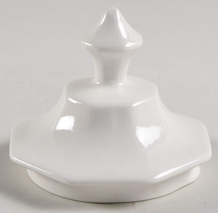 Heritage White ("Made in England" Stamp) Lid for Teapot by Johnson Brothers-1