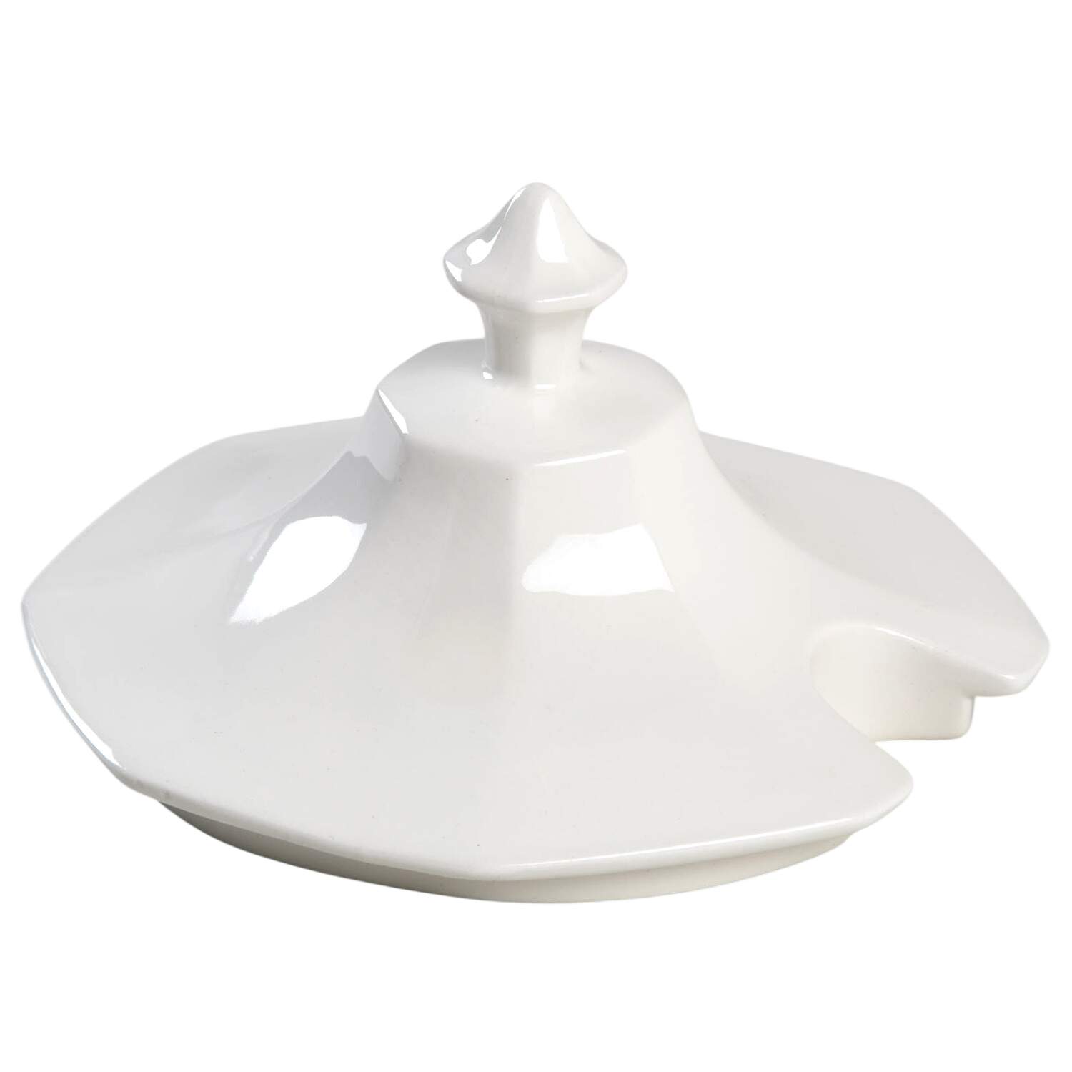 Heritage White ("Made in England" Stamp) Lid for Tureen by Johnson Brothers-1