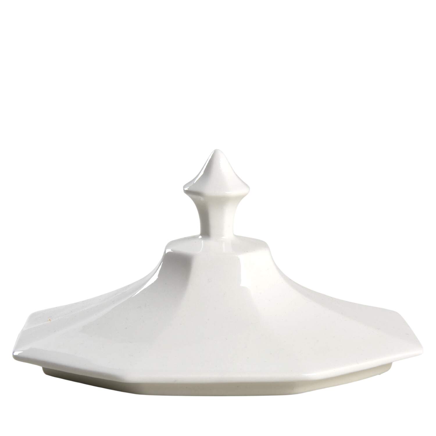 Heritage White ("Made in England" Stamp) Lid for Oval Vegetable by Johnson Brothers-1