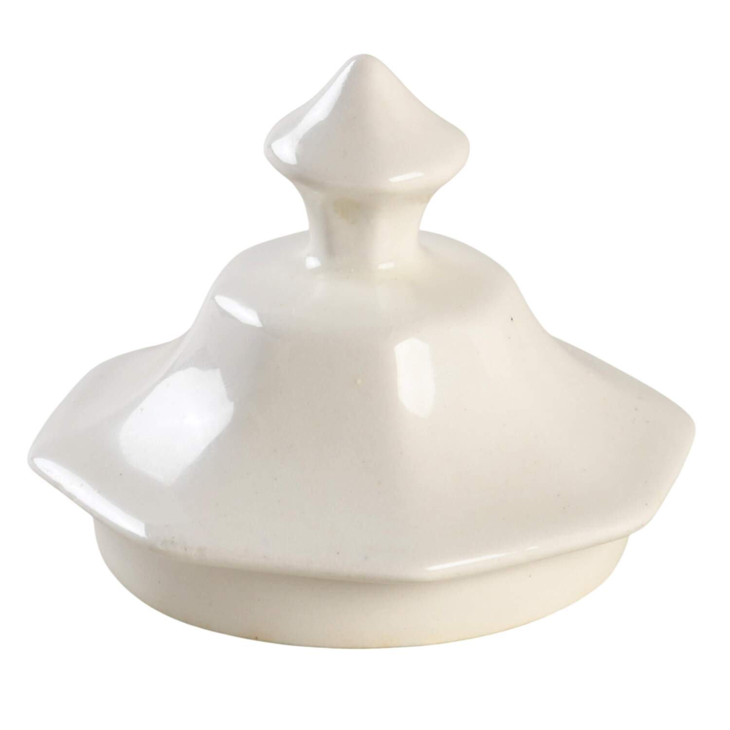 Heritage White ("Made in England" Stamp) Lid for Sugar Bowl by Johnson Brothers-1