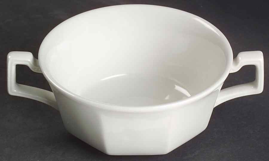 Heritage White ("Made in England" Stamp) Cream Soup Bowl for CSSBRL by Johnson Brothers-1