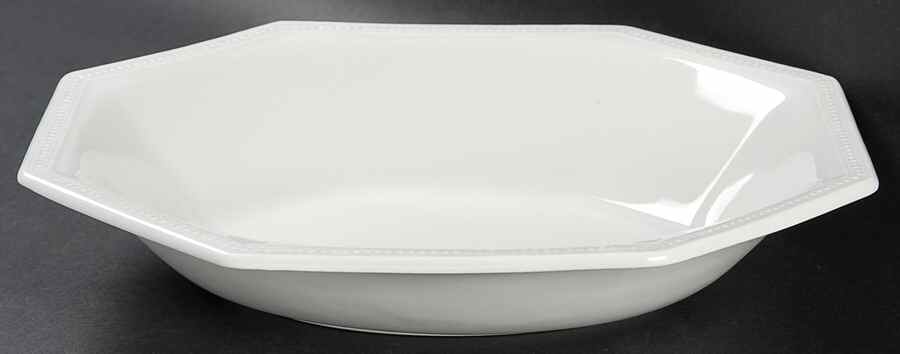 Heritage White ("Made in England" Stamp) 9" Oval Vegetable Bowl by Johnson Brothers-1