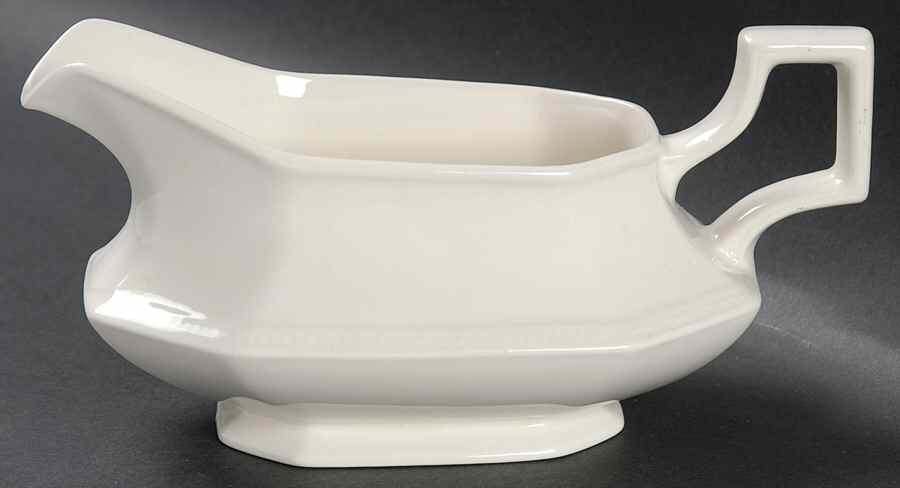 Heritage White ("Made in England" Stamp) Gravy Boat by Johnson Brothers-1
