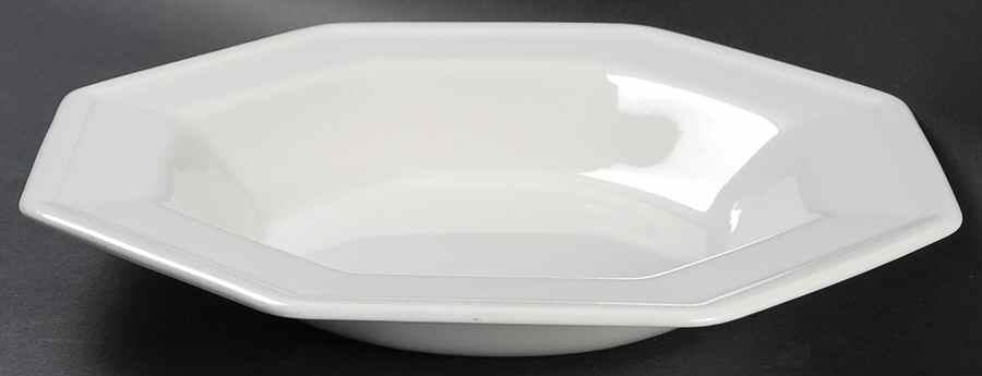Heritage White ("Made in England" Stamp) Large Rim Soup Bowl by Johnson Brothers-1