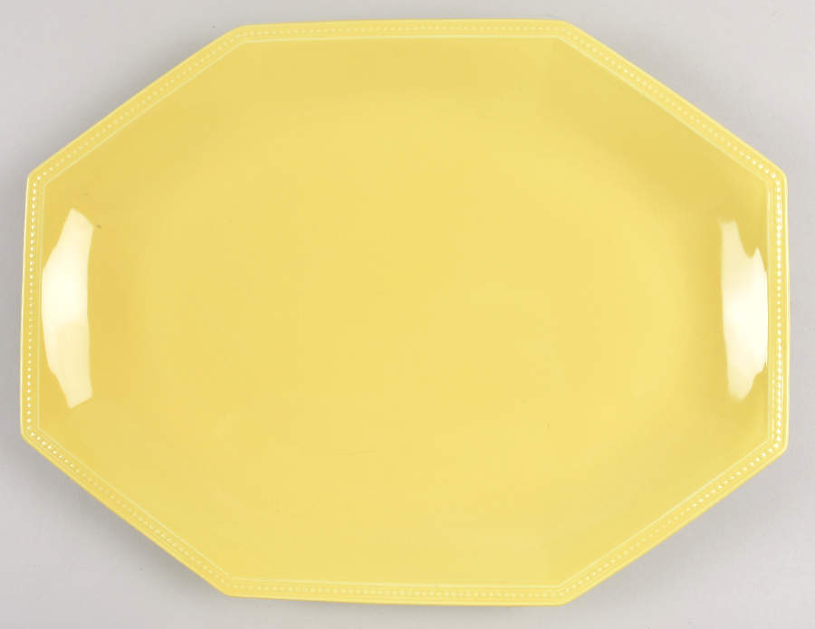 Heritage Yellow 15" Oval Serving Platter by Johnson Brothers-1