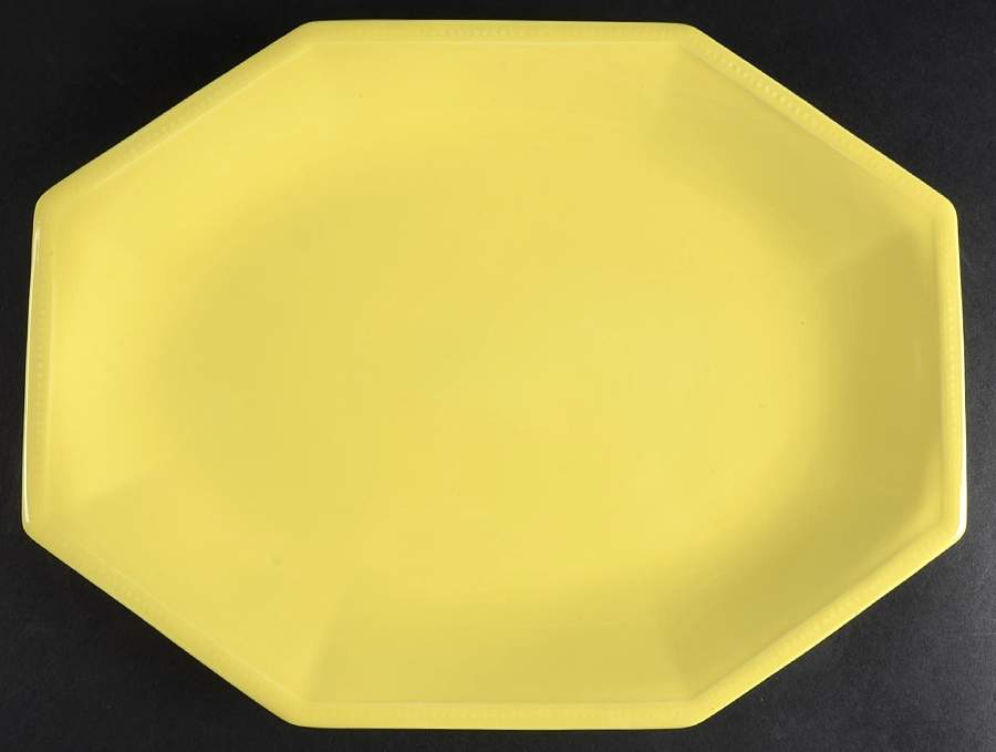 Heritage Yellow 13" Oval Serving Platter by Johnson Brothers-1