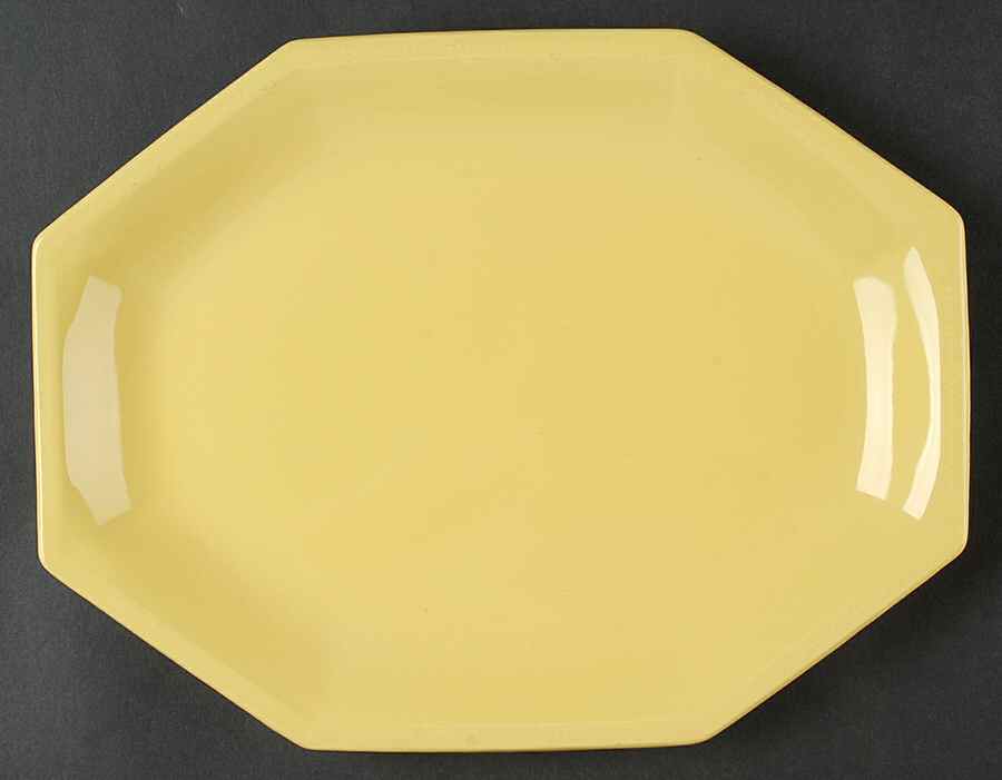 Heritage Yellow 12" Oval Serving Platter by Johnson Brothers-1