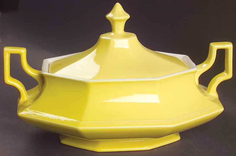 Heritage Yellow Oval Covered Vegetable by Johnson Brothers-1
