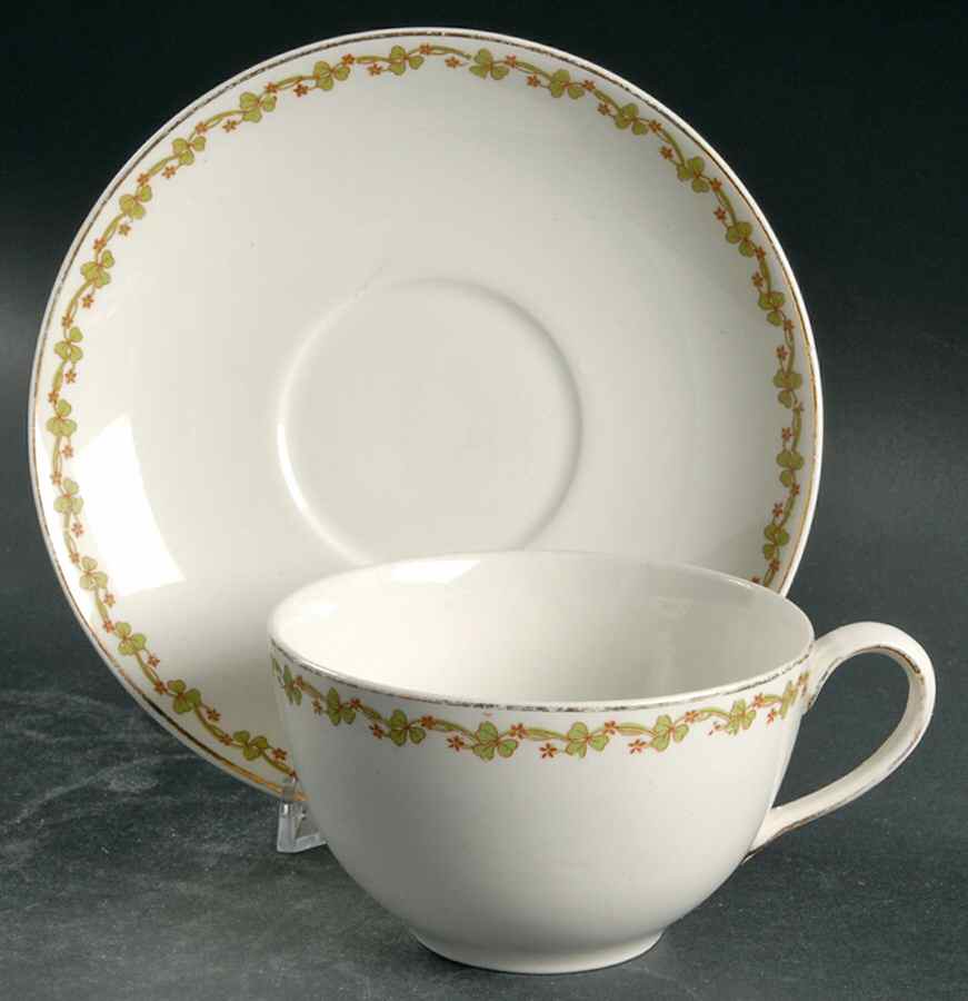 Hevella Flat Cup & Saucer Set by Johnson Brothers-1