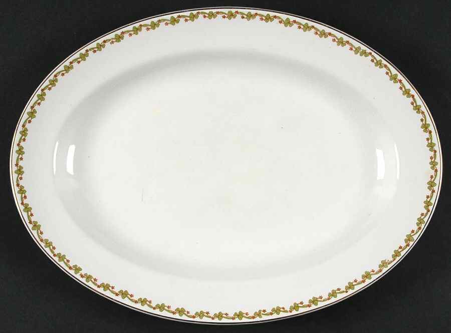 Hevella 12" Oval Serving Platter by Johnson Brothers-1