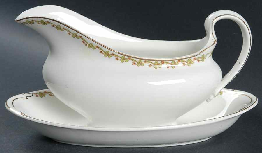 Hevella Gravy Boat & Underplate/Relish by Johnson Brothers-1