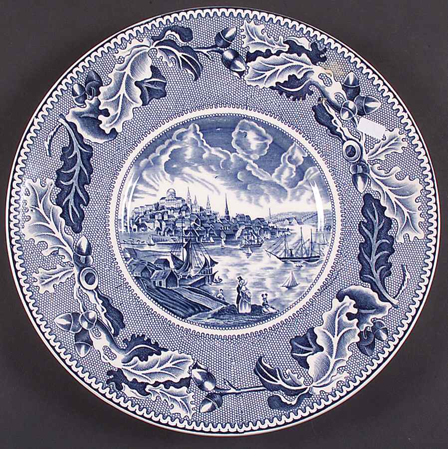 Historic America Blue Underplate for Tureen by Johnson Brothers-1