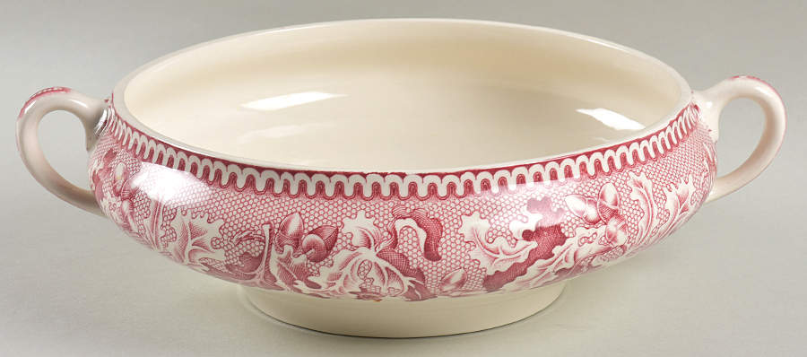 Historic America Pink Round Vegetable No Lid by Johnson Brothers-1