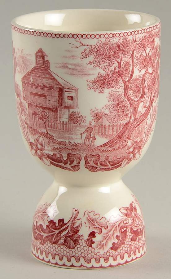 Historic America Pink Double Egg Cup by Johnson Brothers-1