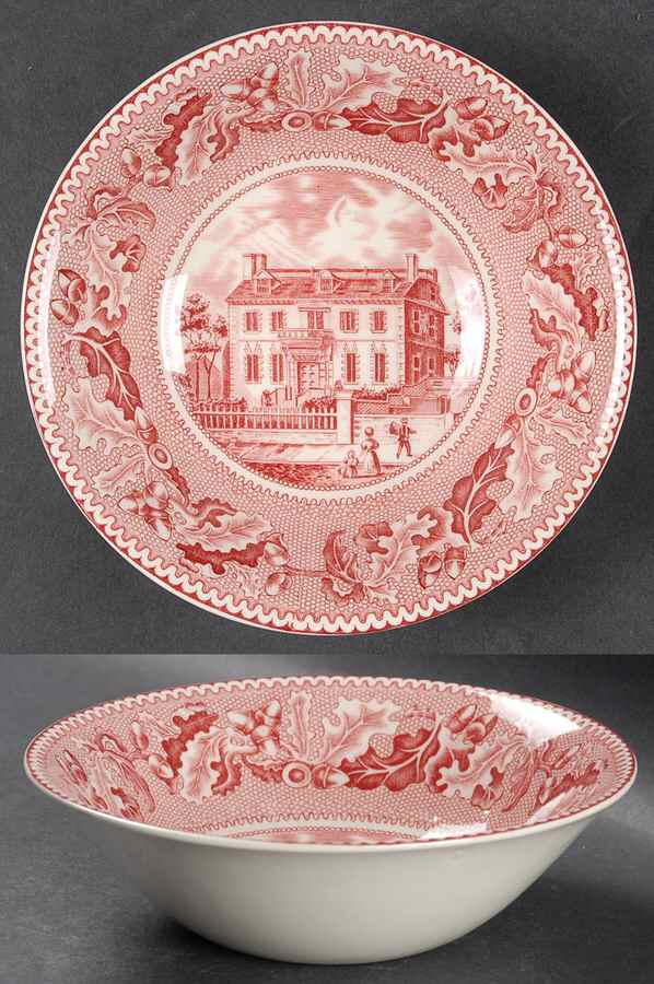 Historic America Pink Coupe Cereal Bowl by Johnson Brothers-1