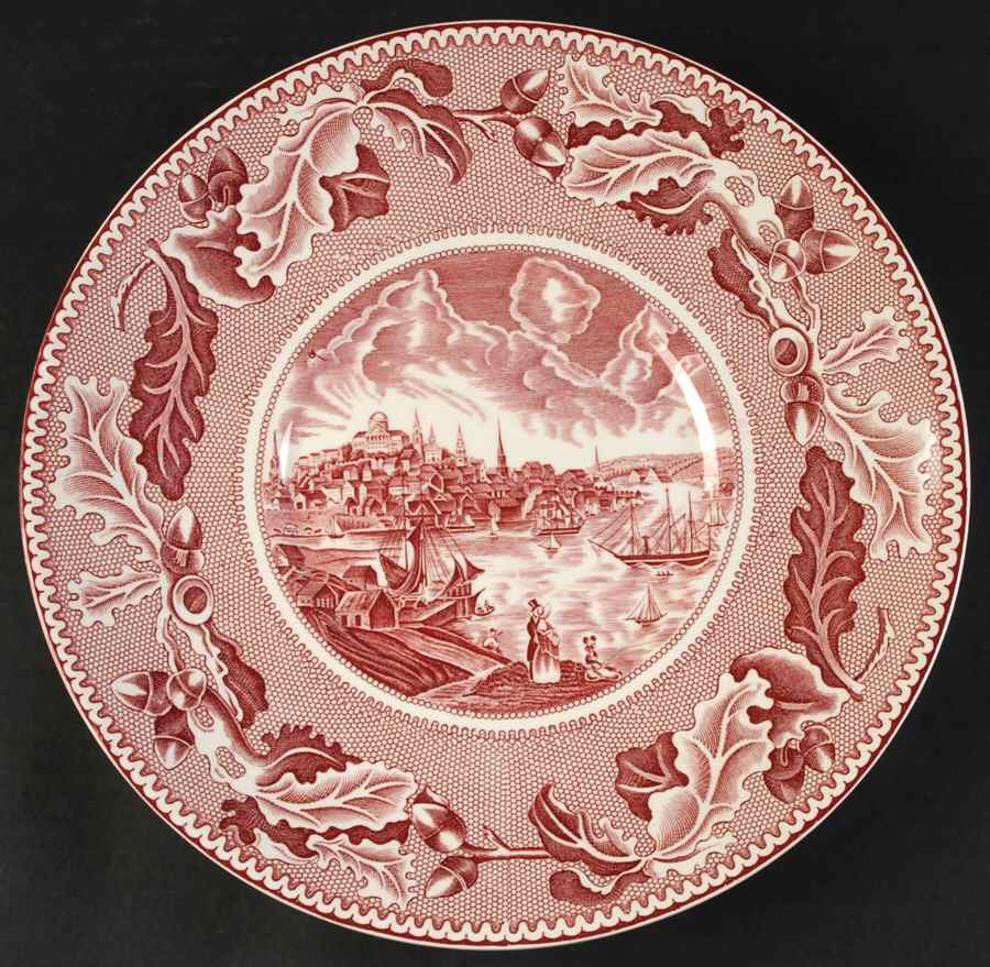 Historic America Pink Underplate for Tureen by Johnson Brothers-1
