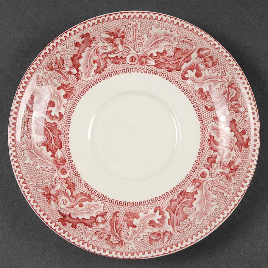 Historic America Pink Saucer for Flat Cream Soup Bowl by Johnson Brothers-1