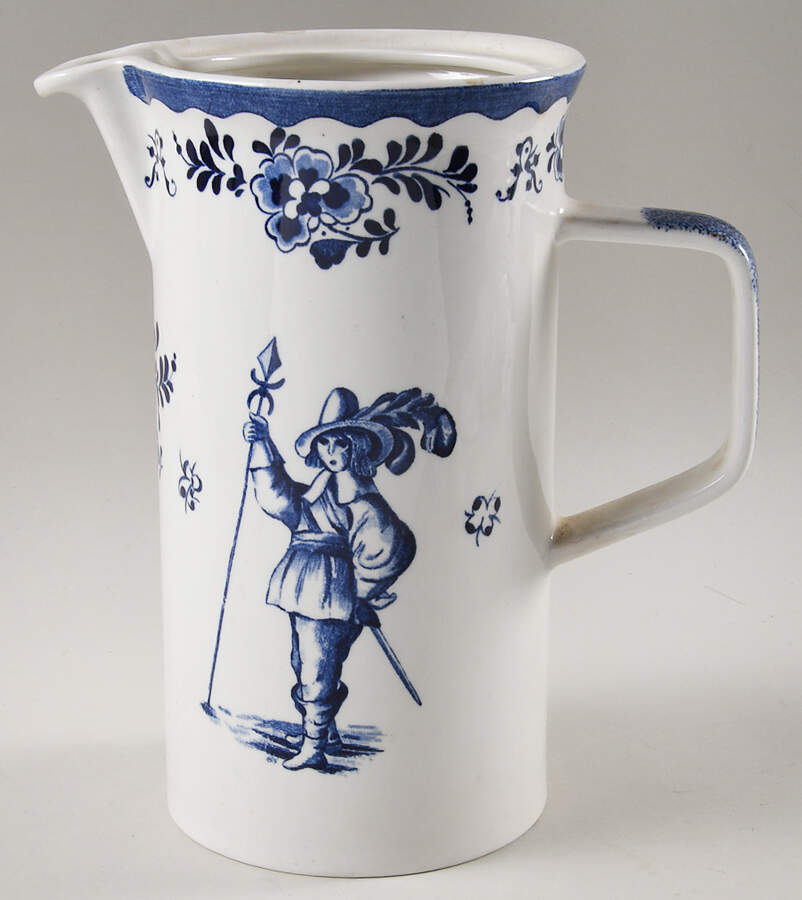 Holland Blue Scenes Coffee Pot No Lid by Johnson Brothers-1