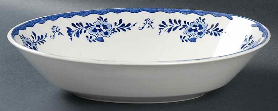 Holland Blue Scenes 9" Oval Vegetable Bowl by Johnson Brothers-1