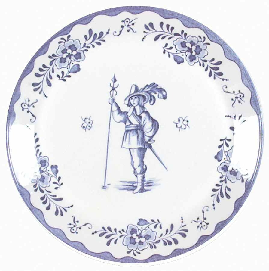 Holland Blue Scenes Dessert/Pie Plate by Johnson Brothers-1