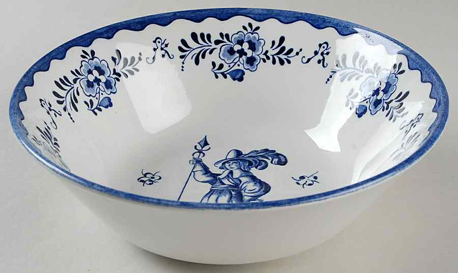Holland Blue Scenes 8" Round Vegetable Bowl by Johnson Brothers-1