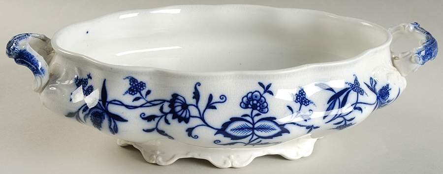 Holland (Flow Blue) Oval Vegetable No Lid by Johnson Brothers-1