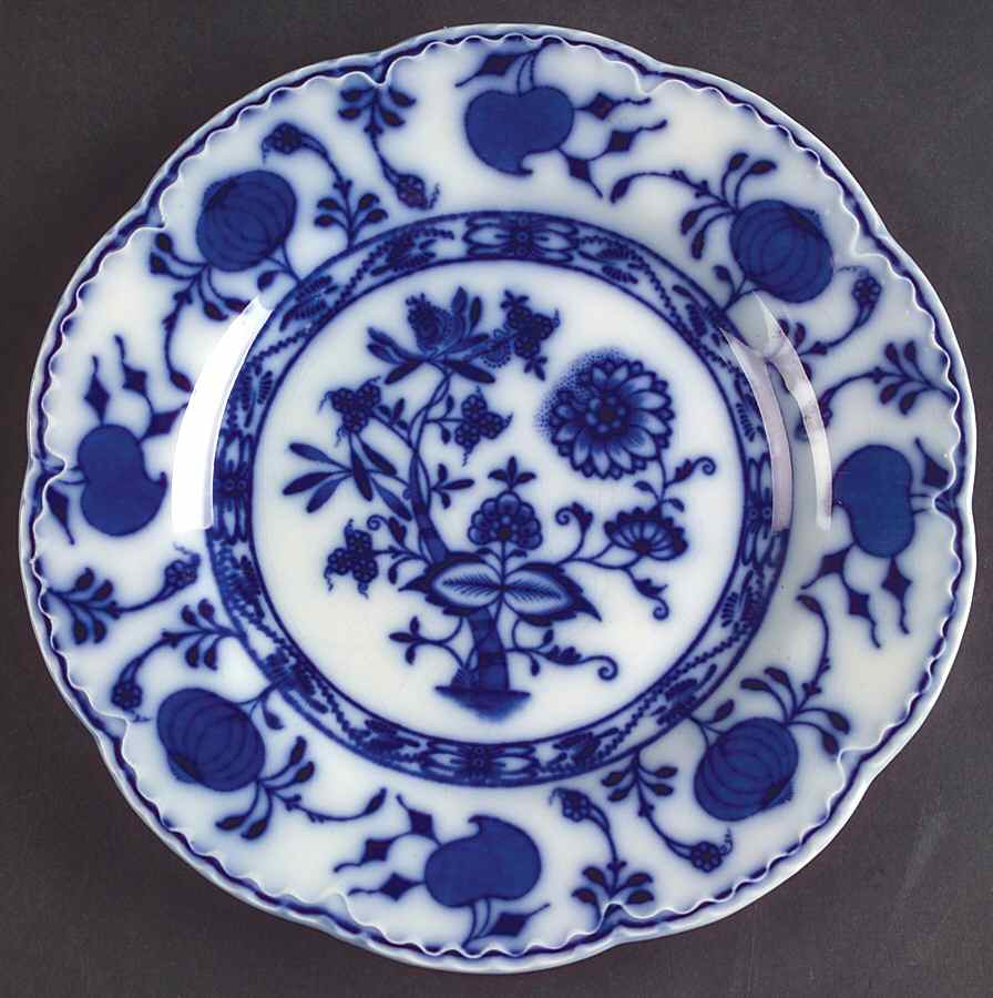Holland (Flow Blue) Dessert/Pie Plate by Johnson Brothers-1