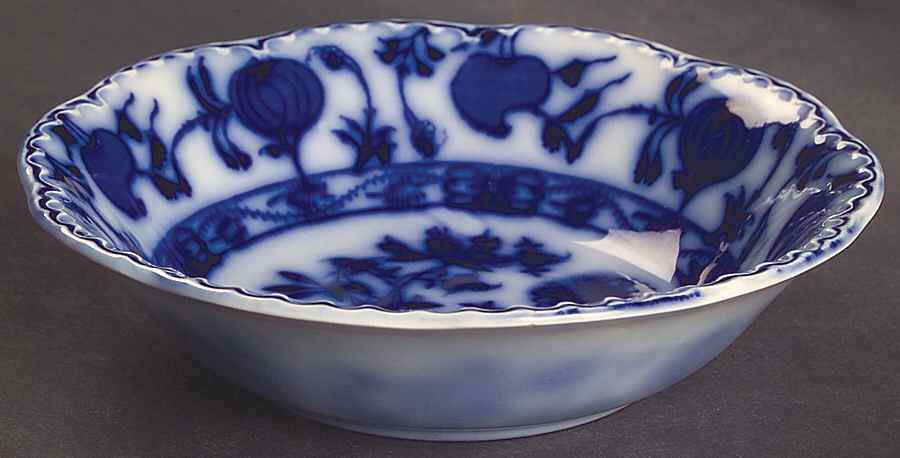 Holland (Flow Blue) Coupe Cereal Bowl by Johnson Brothers-1