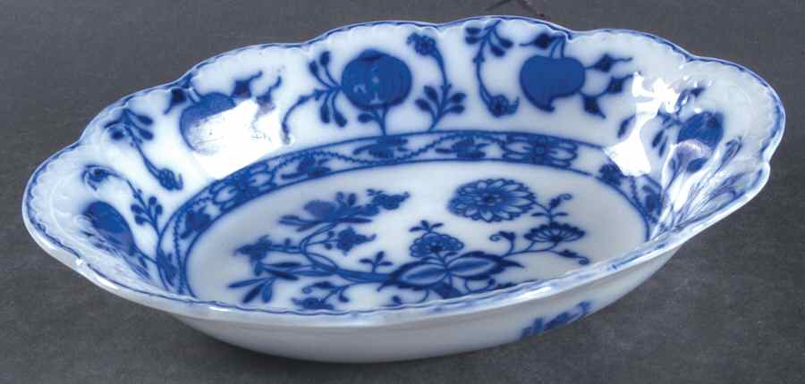Holland (Flow Blue) 9" Oval Vegetable Bowl by Johnson Brothers-1
