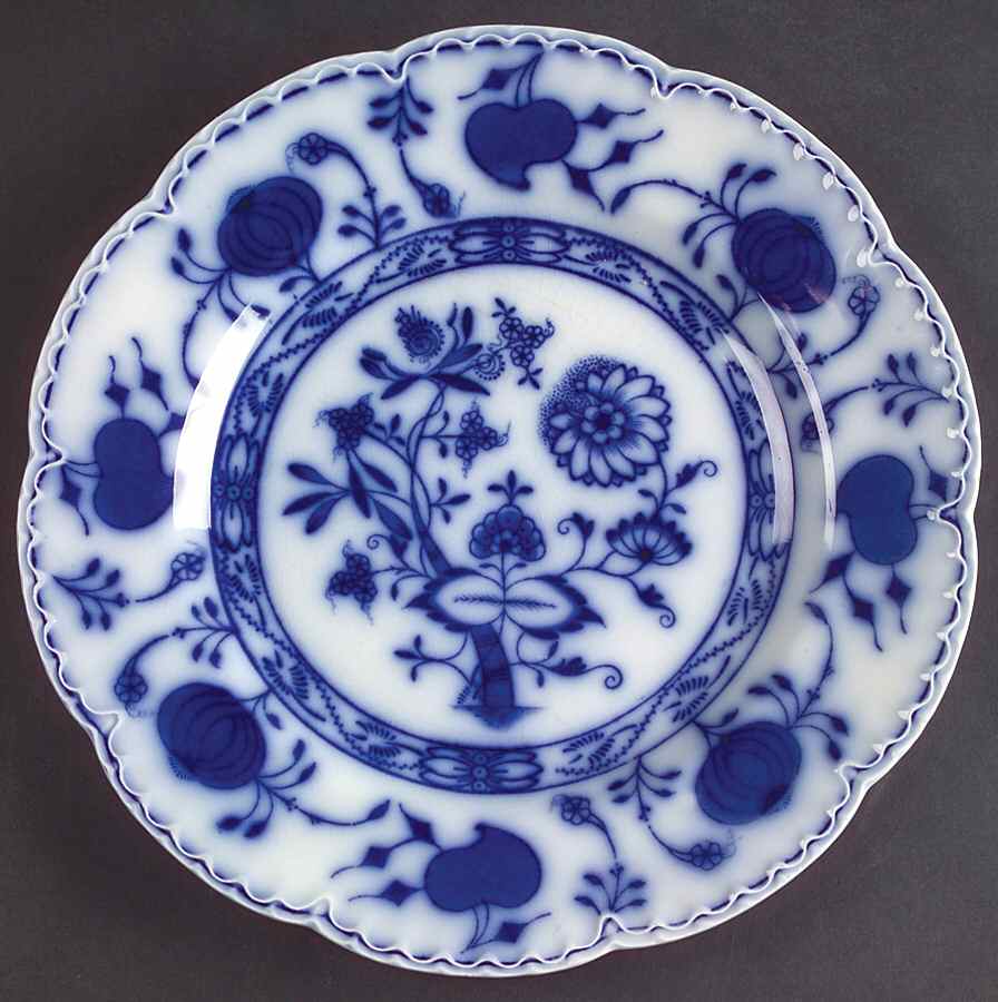 Holland (Flow Blue) Luncheon Plate by Johnson Brothers-1
