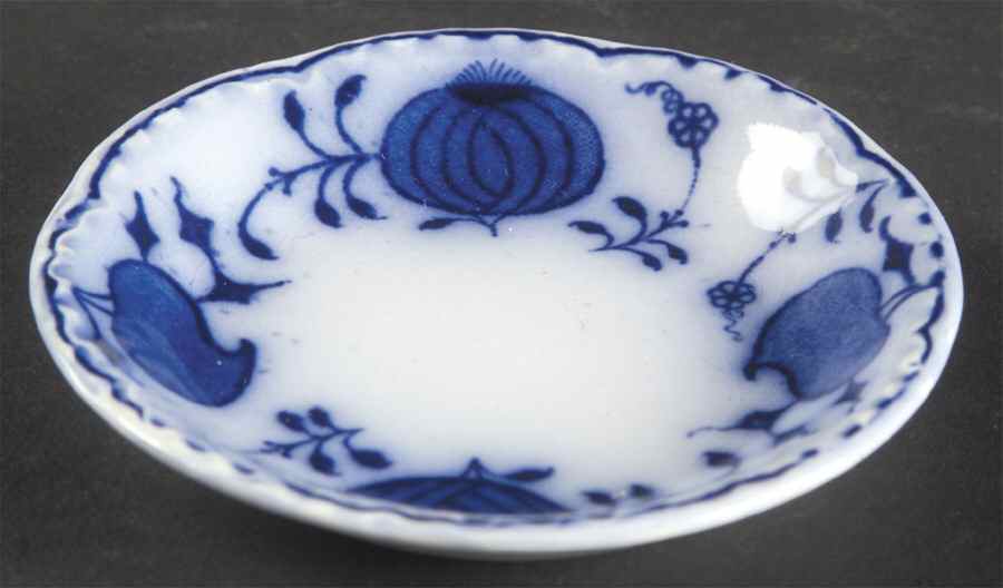 Holland (Flow Blue) Butter Pat by Johnson Brothers-1