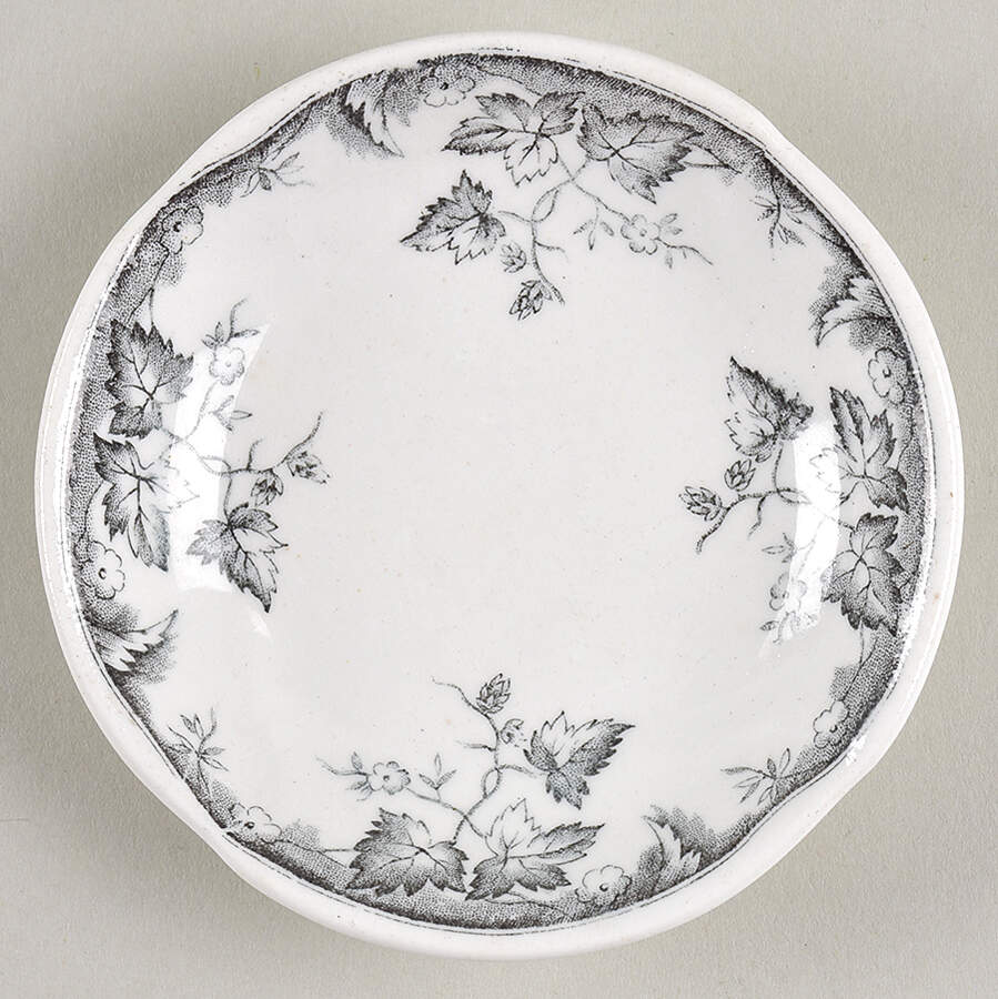 Hop Blue Gray Butter Pat by Johnson Brothers-1
