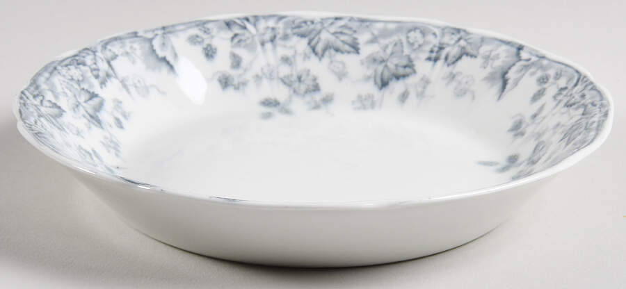 Hop Blue Gray Coupe Soup Bowl by Johnson Brothers-1
