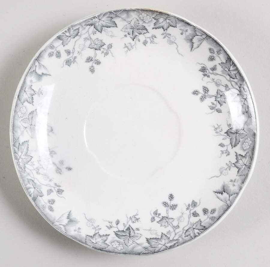 Hop Blue Gray Saucer for Oversized Cup by Johnson Brothers-1