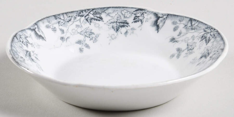 Hop Blue Gray Fruit/Dessert (Sauce) Bowl by Johnson Brothers-1