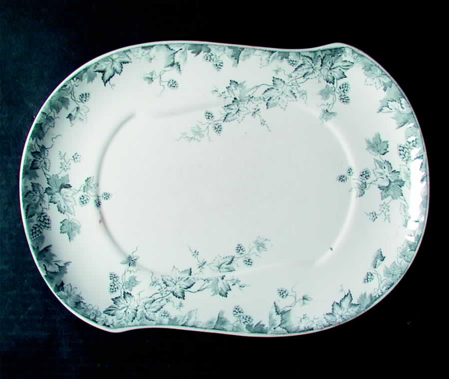 Hop Blue Gray Underplate for Tureen by Johnson Brothers-1