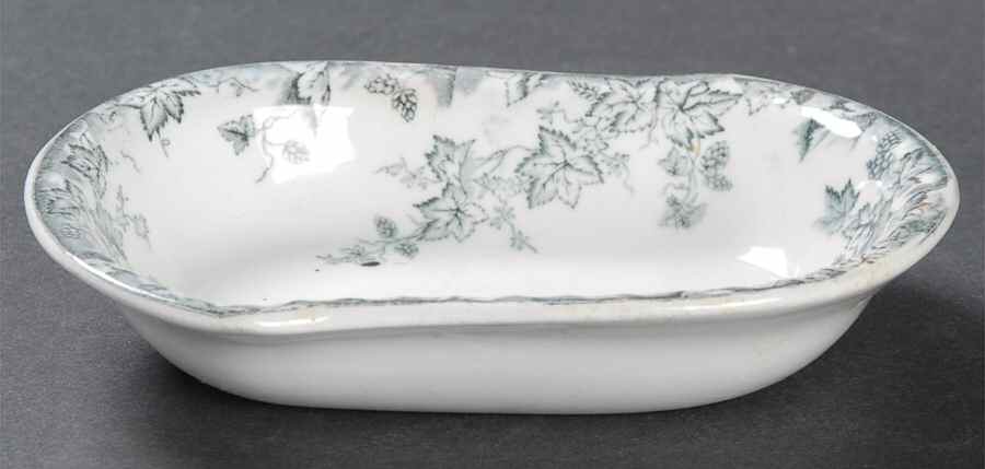 Hop Blue Gray Soap Dish by Johnson Brothers-1
