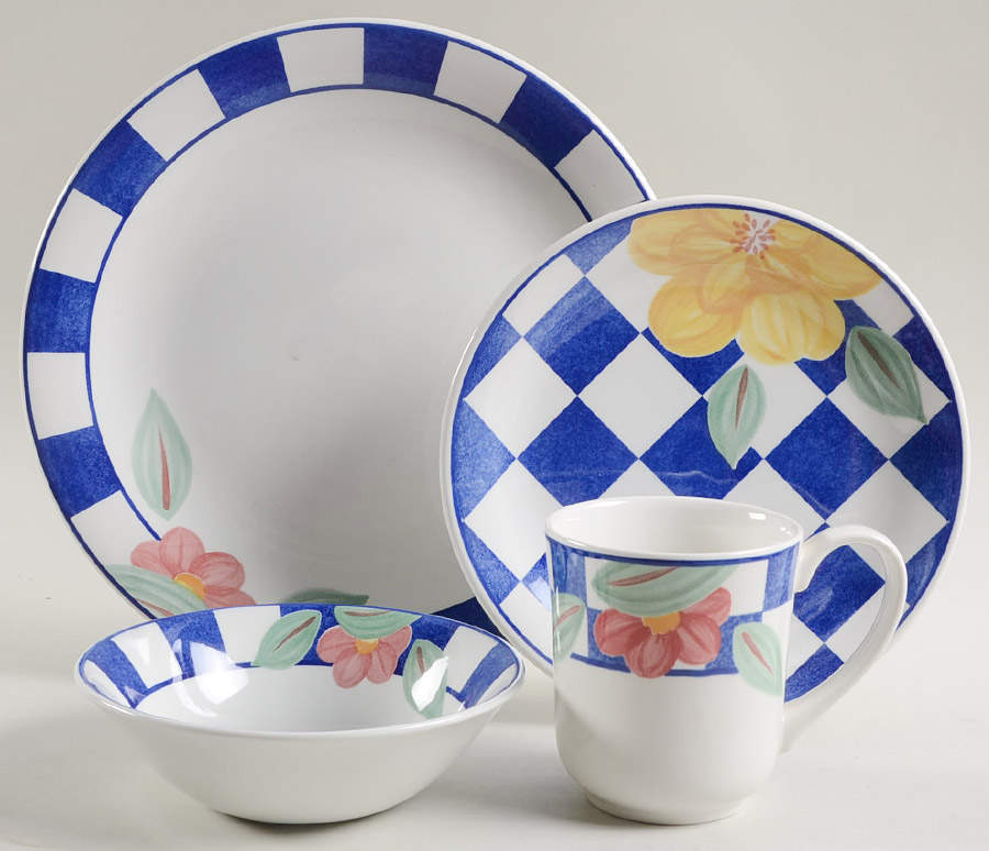 Hopscotch Blue 4 Piece Place Setting by Johnson Brothers-1
