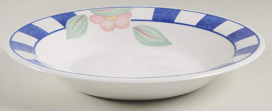 Hopscotch Blue 10" Individual Pasta Bowl by Johnson Brothers-1