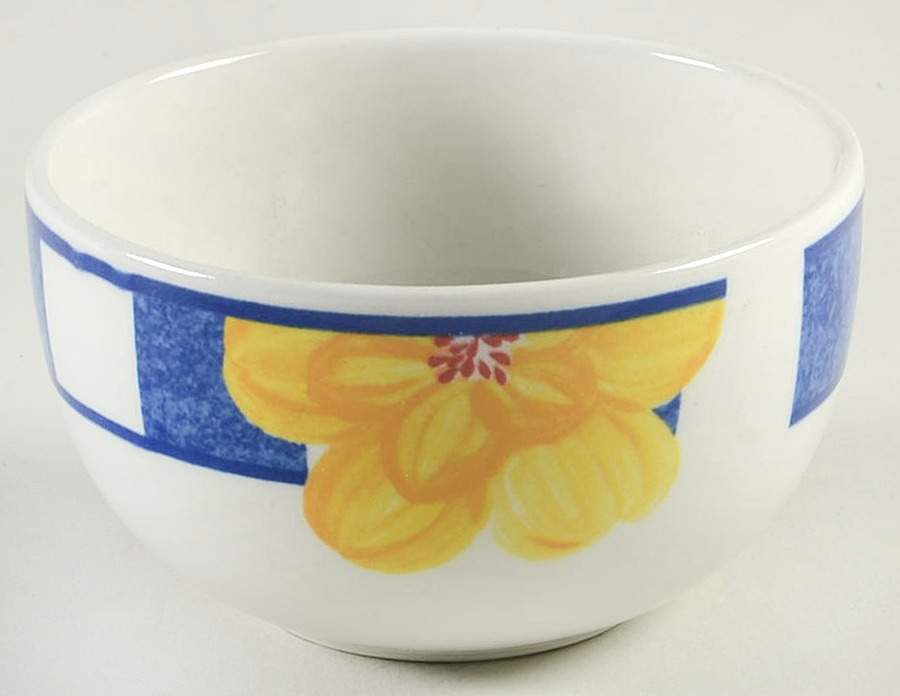 Hopscotch Blue Open Sugar Bowl by Johnson Brothers-1