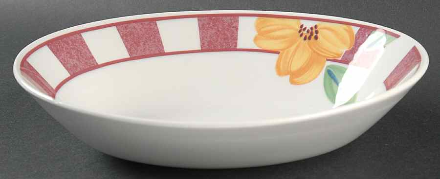 Hopscotch Red 9" Oval Vegetable Bowl by Johnson Brothers-1